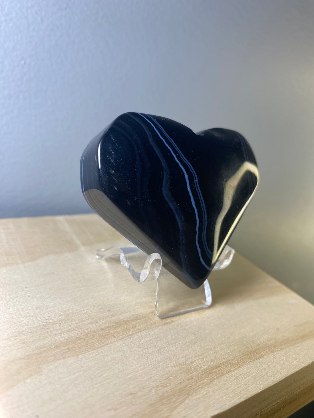 Black Sardonyx Heart