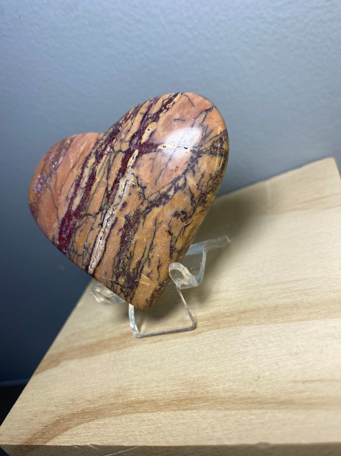 Mookaite Puffy Heart