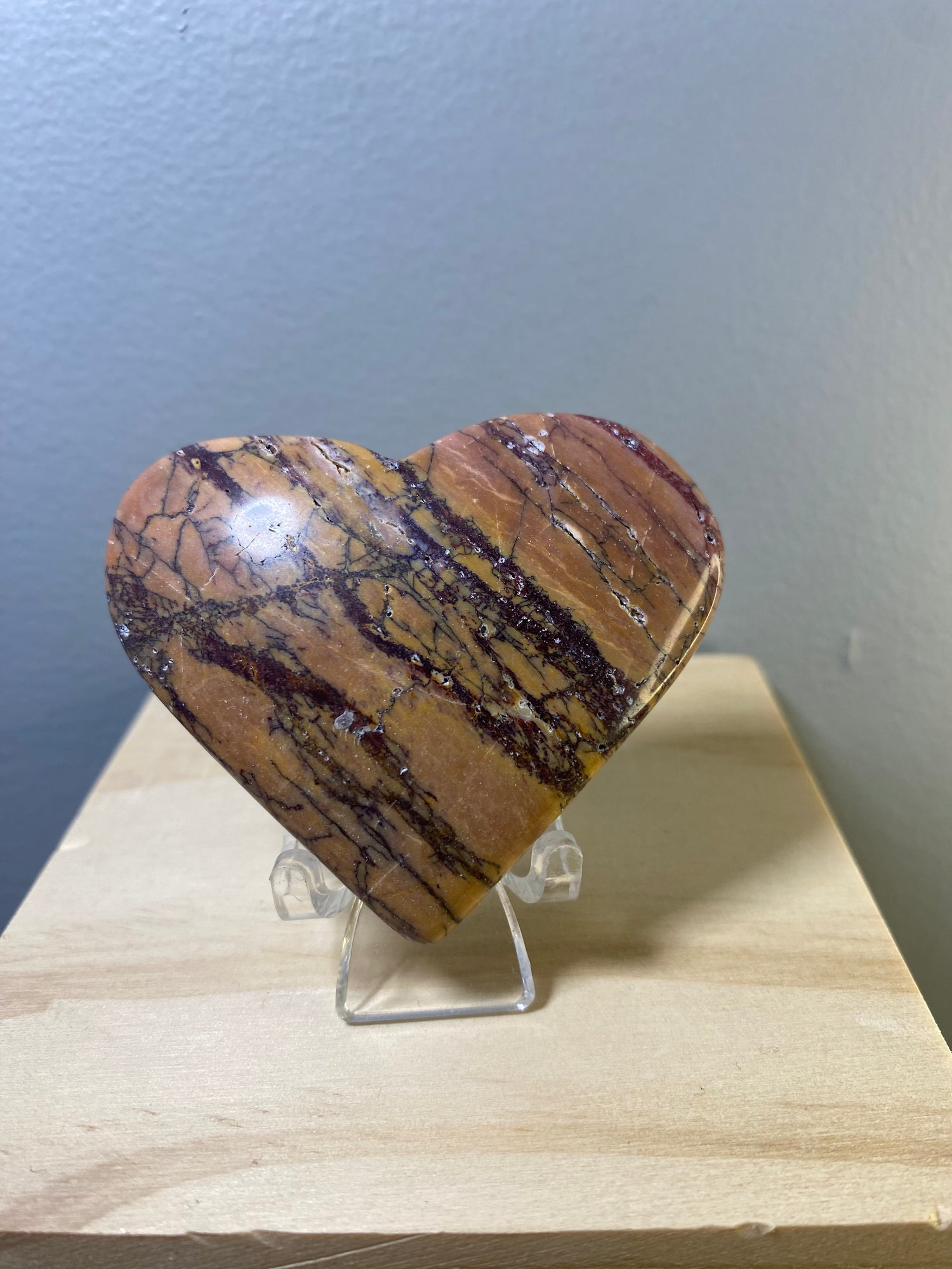 Mookaite Puffy Heart