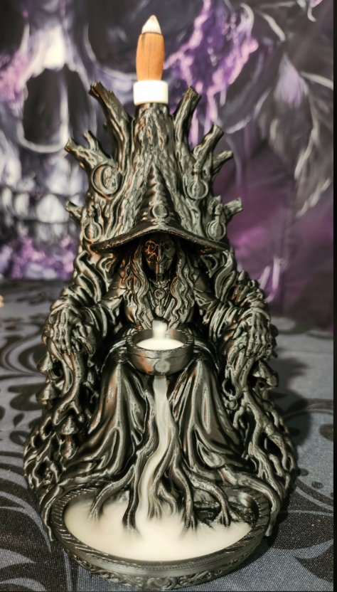 3D Printed Backflow Incense Burner - The Witch &amp; Cauldron
