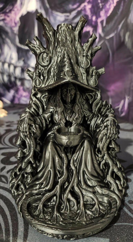 3D Printed Backflow Incense Burner - The Witch &amp; Cauldron