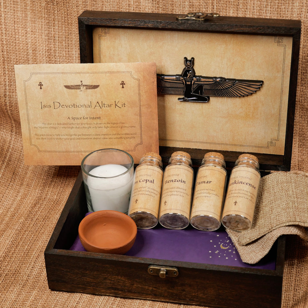 Isis Devotional Altar/Shrine &amp; Resin Incense Kit