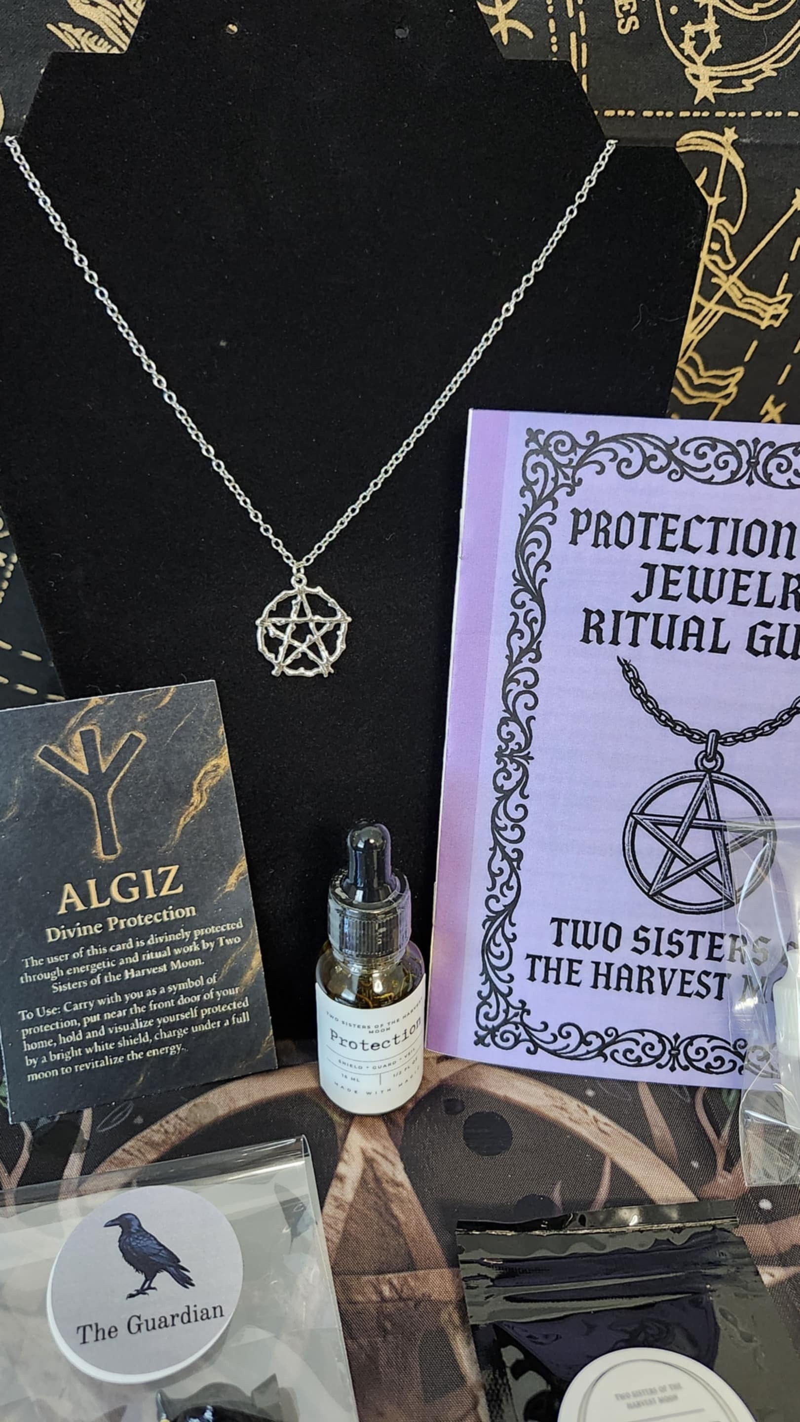 Protection Ward Jewelry Ritual Kit — Full Kit with Necklace Included