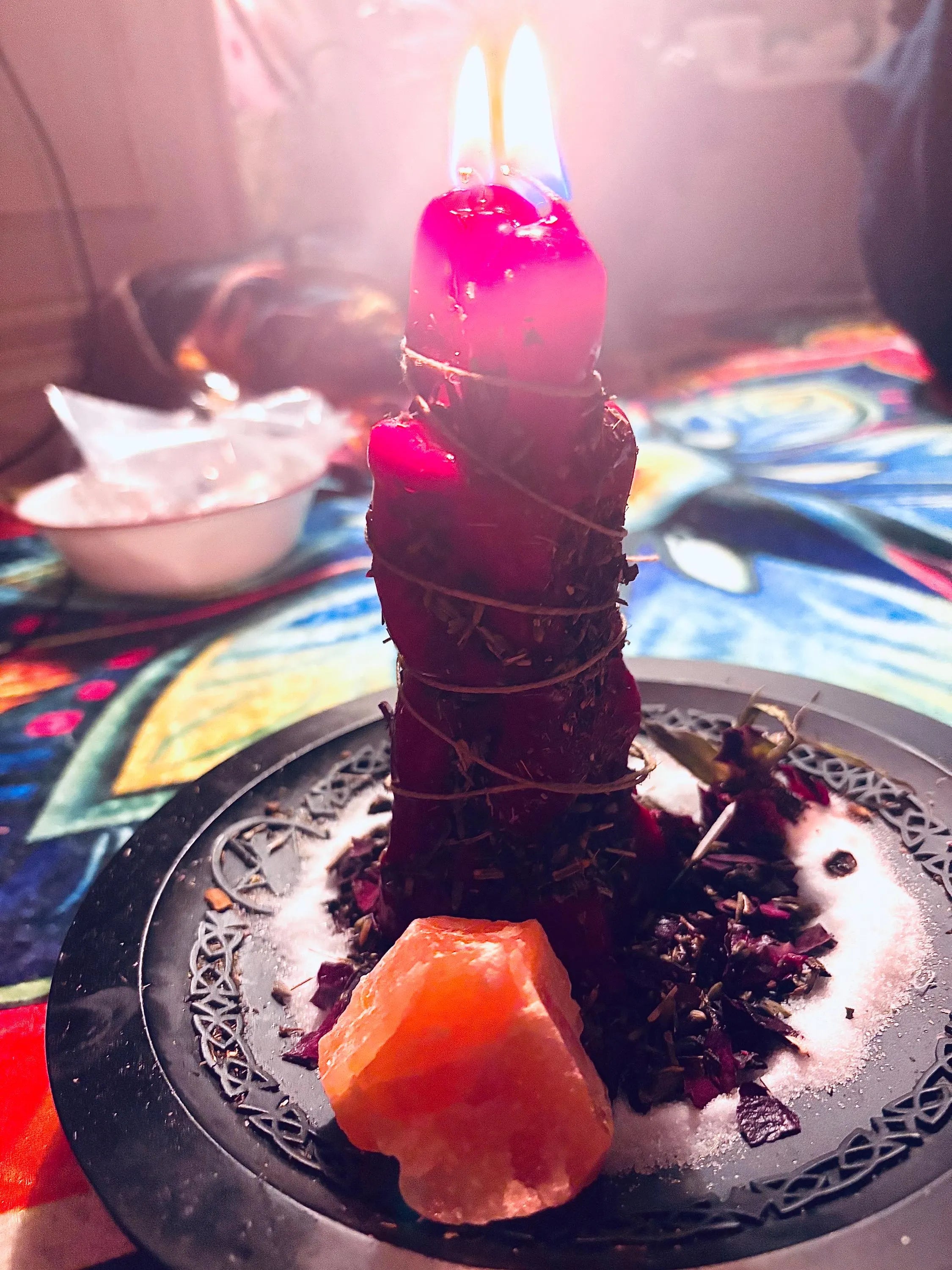 Love binding candle ritual