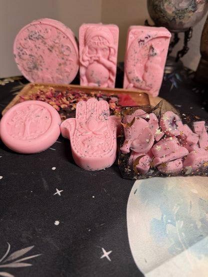 🔮 Love &amp; Attraction Crystal Ball Goat Milk Soap ✨