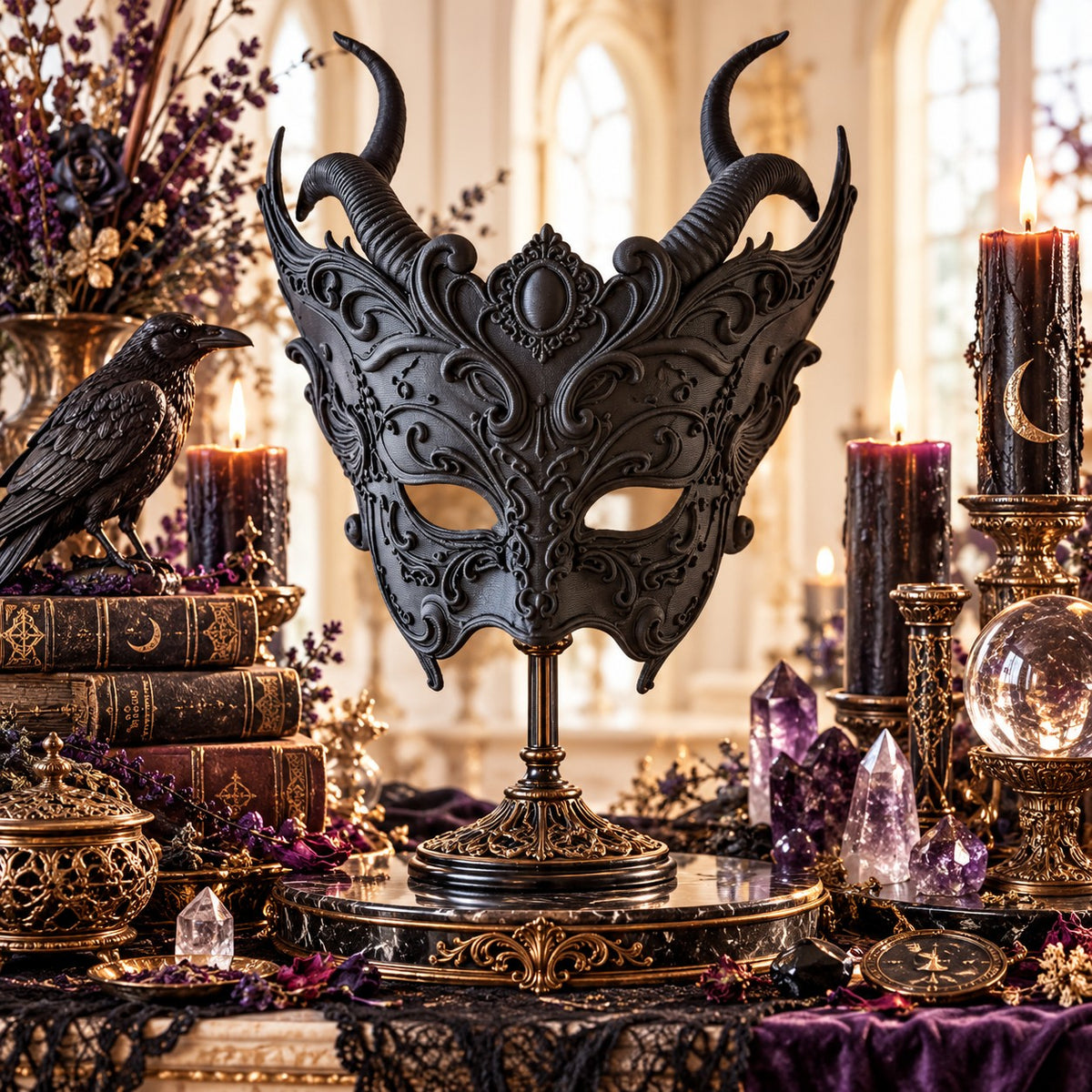 Baroque Witch Masque - 3D Print