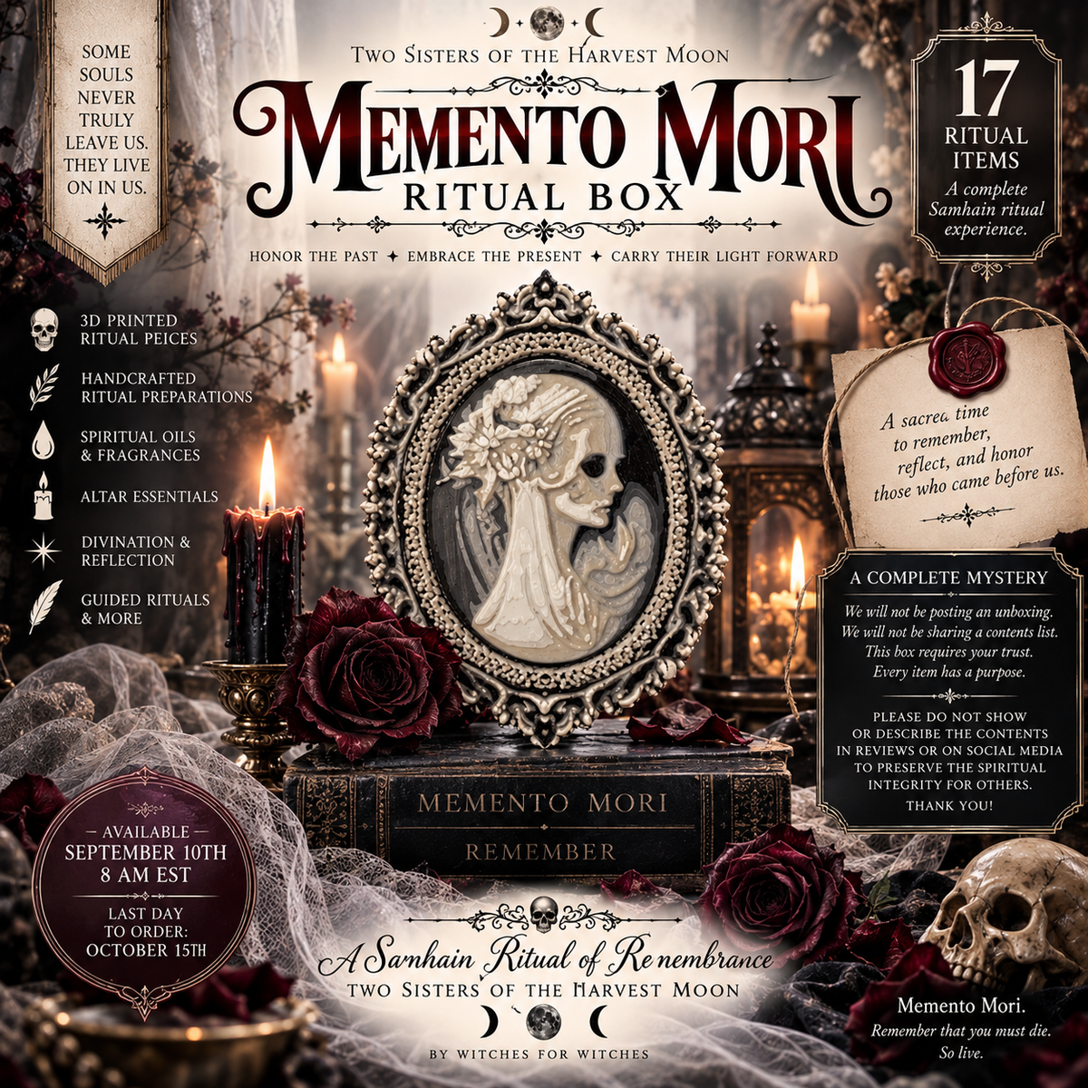 THE MEMENTO MORI RITUAL BOX - A Sacred Samhain Ritual of Remembrance