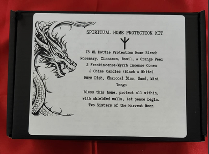 Mini Protection Ritual Kit for Home – Herbs, Candles, Incense, Burn Tools and Spell for Warding &amp; Spiritual Safety