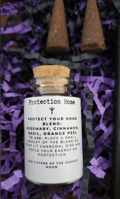 Mini Protection Ritual Kit for Home – Herbs, Candles, Incense, Burn Tools and Spell for Warding &amp; Spiritual Safety