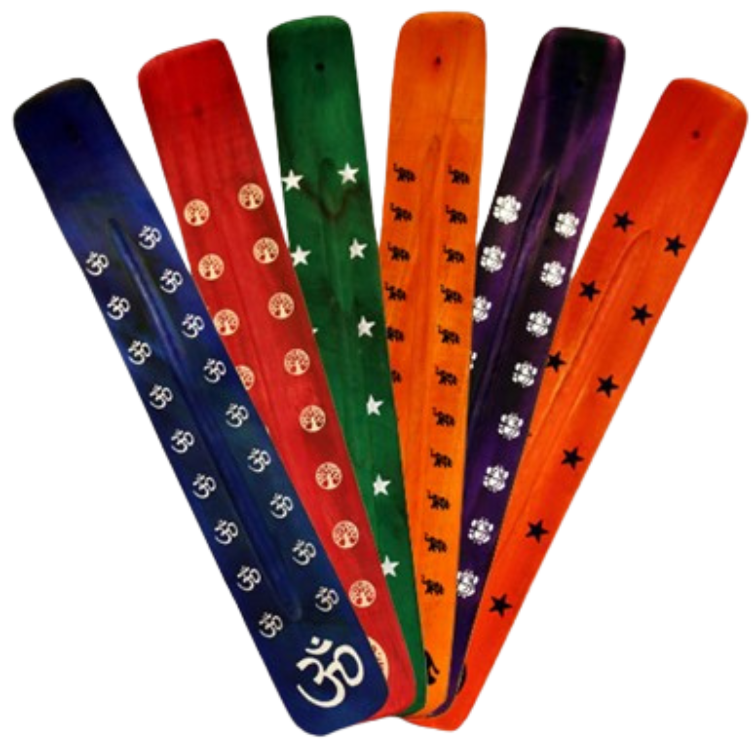 Colorful Tray Incense Burner 12"L