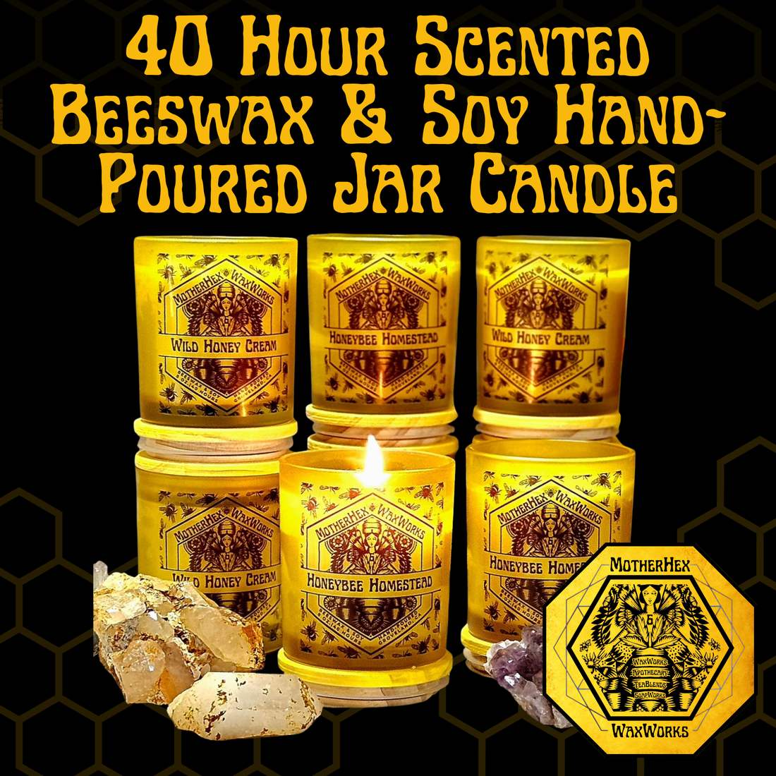 MotherHex Signature Scents Candle Collection – 40 Hour Burn