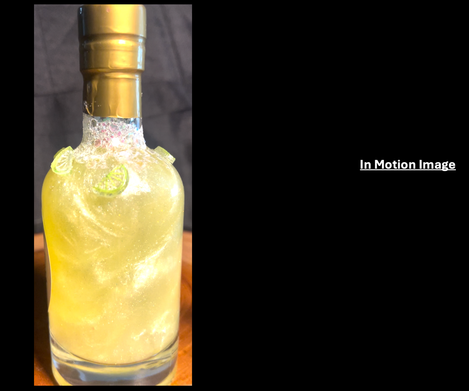 Midnight Margarita: Decorative Potion Bottle