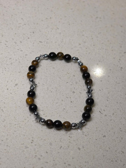 Black Obsidian/ Hematite/ Tiger&
