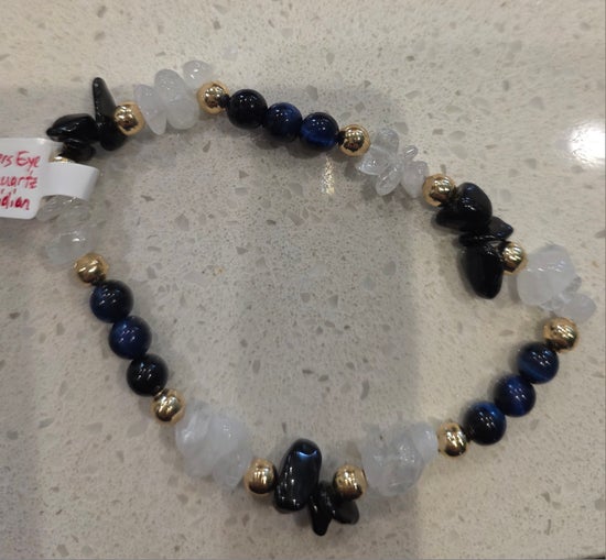 Black Obsidian/ Blue Tiger&