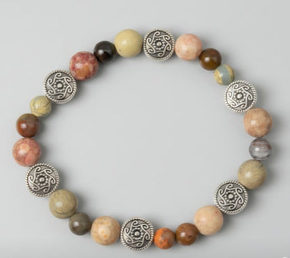 Aqua Terra Jasper/ Fossil Coral/ Petrified Wood