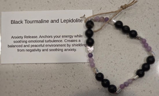 Black Tourmaline/ Lepidolite