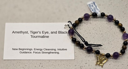 Amethyst/ Black Tourmaline/ Tiger&