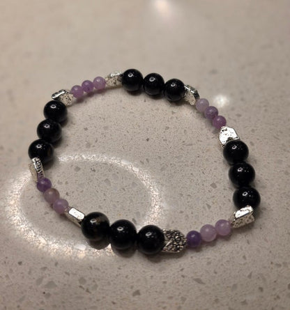 Black Tourmaline/ Lepidolite