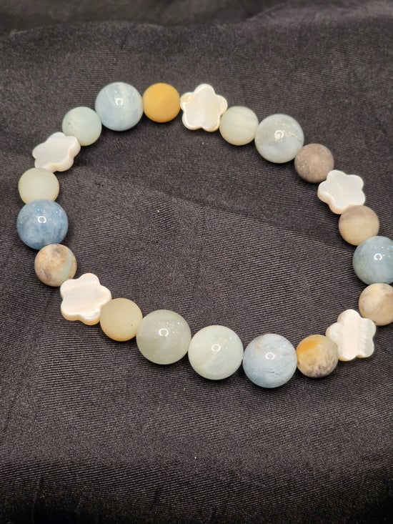 Amazonite/ Aquamarine/ Shell