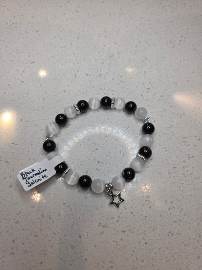 Black Tourmaline/ Selenite
