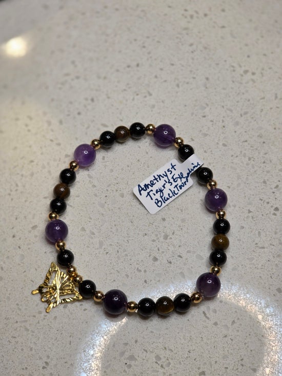 Amethyst/ Black Tourmaline/ Tiger&