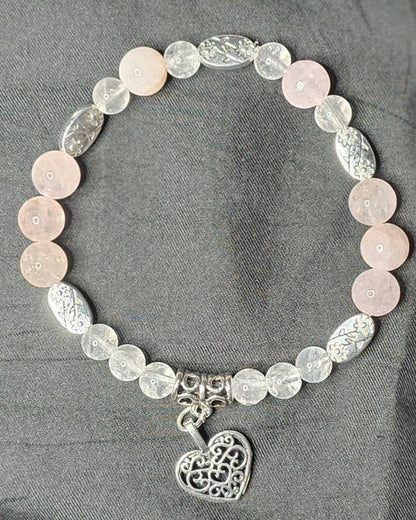 Clear Quartz/ Rose Quartz