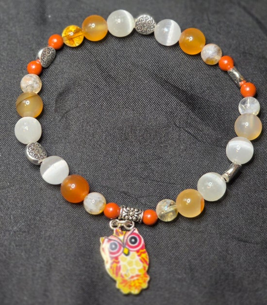 Carnelian/ Citrine/ Red Jasper/ Selenite