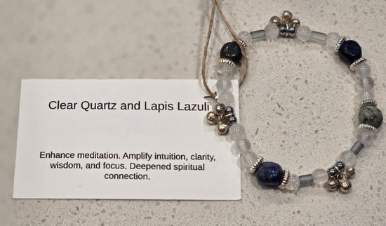 Clear Quartz/ Lapis Lazuli