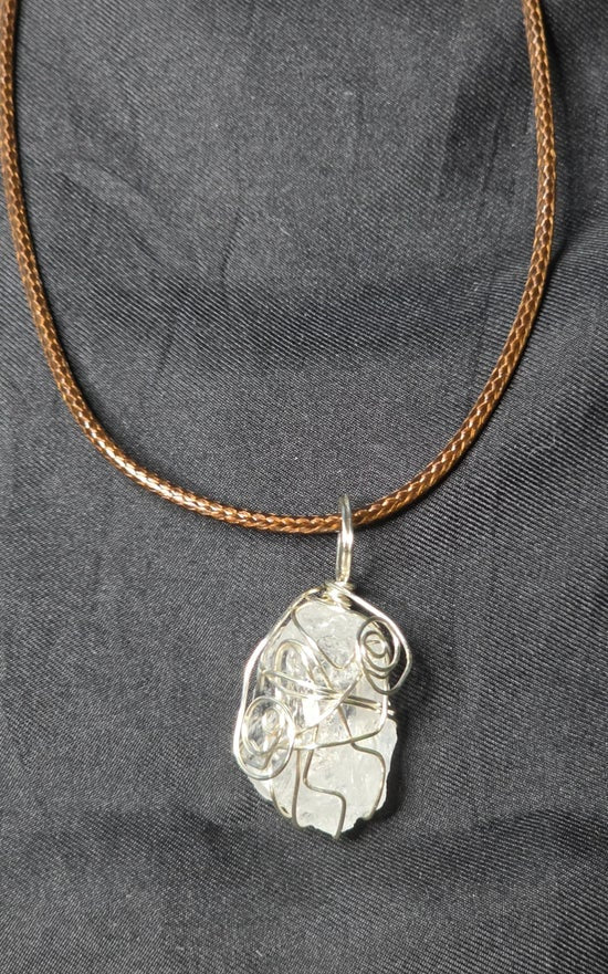 Clear Quartz with Spiral Necklace