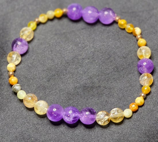 Amethyst/ Citrine/ Flower Jasper
