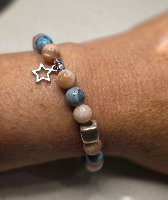 Blue Fire Agate/ Sunstone