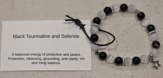 Black Tourmaline/ Selenite