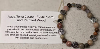 Aqua Terra Jasper/ Fossil Coral/ Petrified Wood