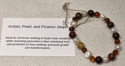 Amber/ Pearl/ Picasso Jasper