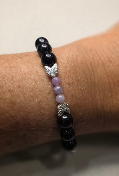 Black Tourmaline/ Lepidolite