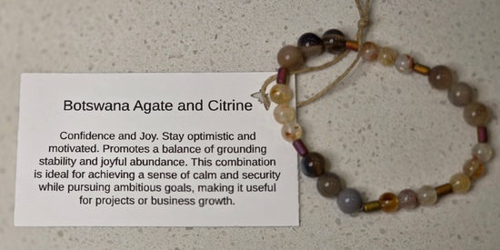 Botswana Agate/ Citrine