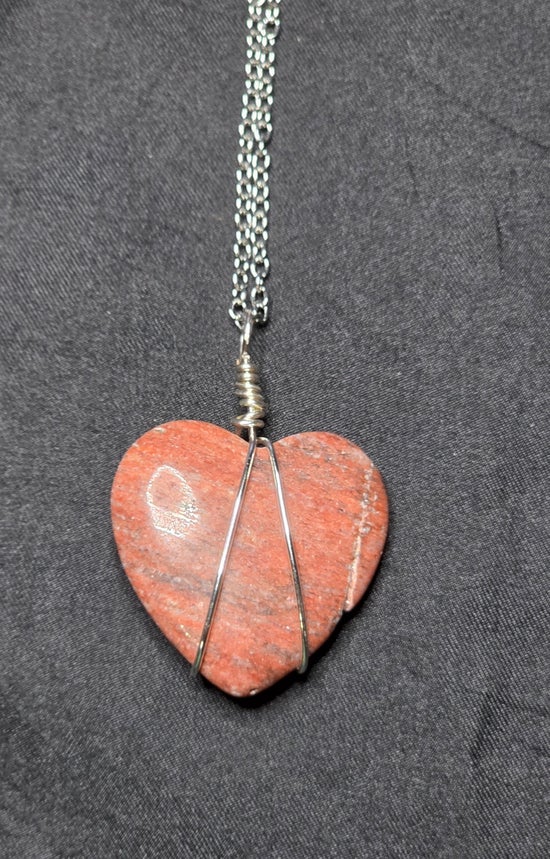 Rhodonite Heart Necklace