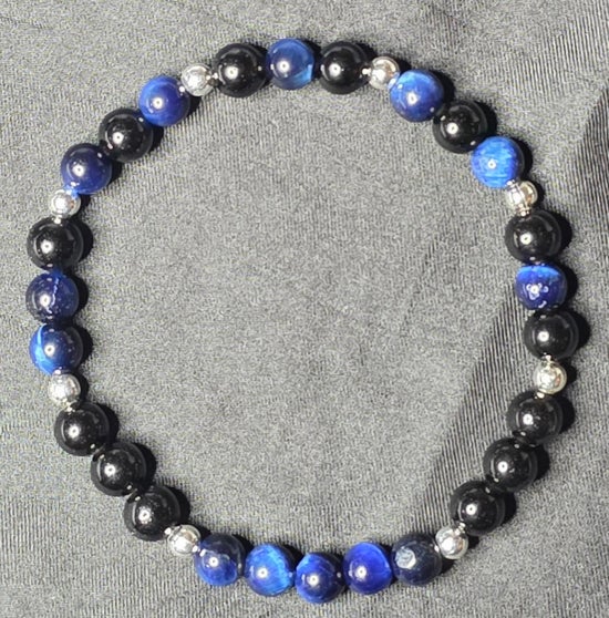 Black Obsidian/ Blue Tiger&