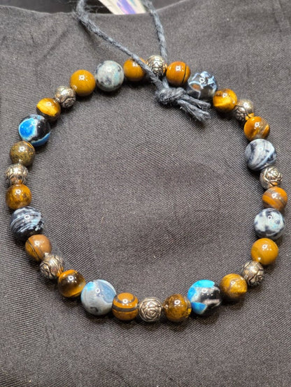 Blue Fire Agate/ Tiger&
