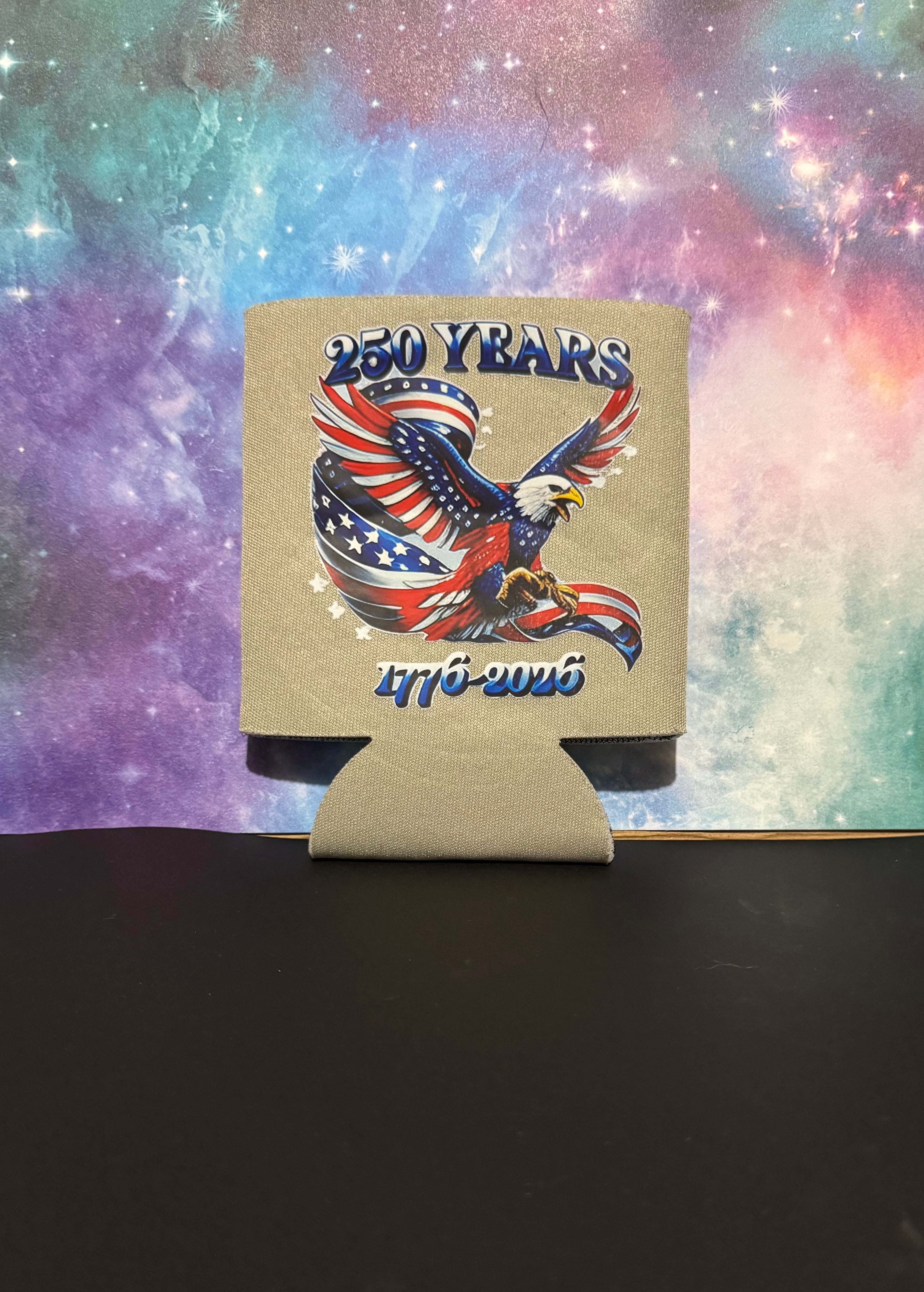 Koozie - Grey with Heat Transfer Design