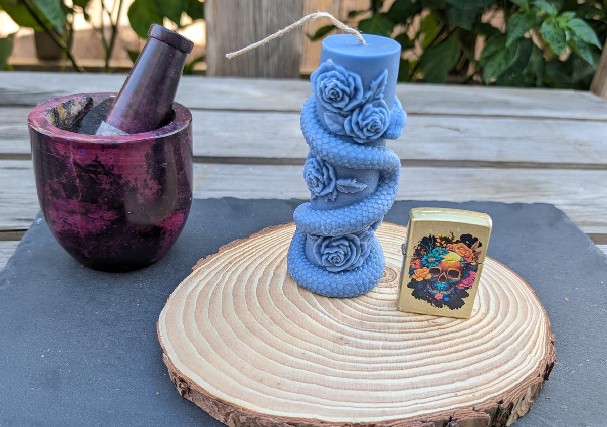 Serpent &amp; Rose Pillar