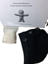 Instruction booklet, stuffing, pre-marked fabric, needle and thread