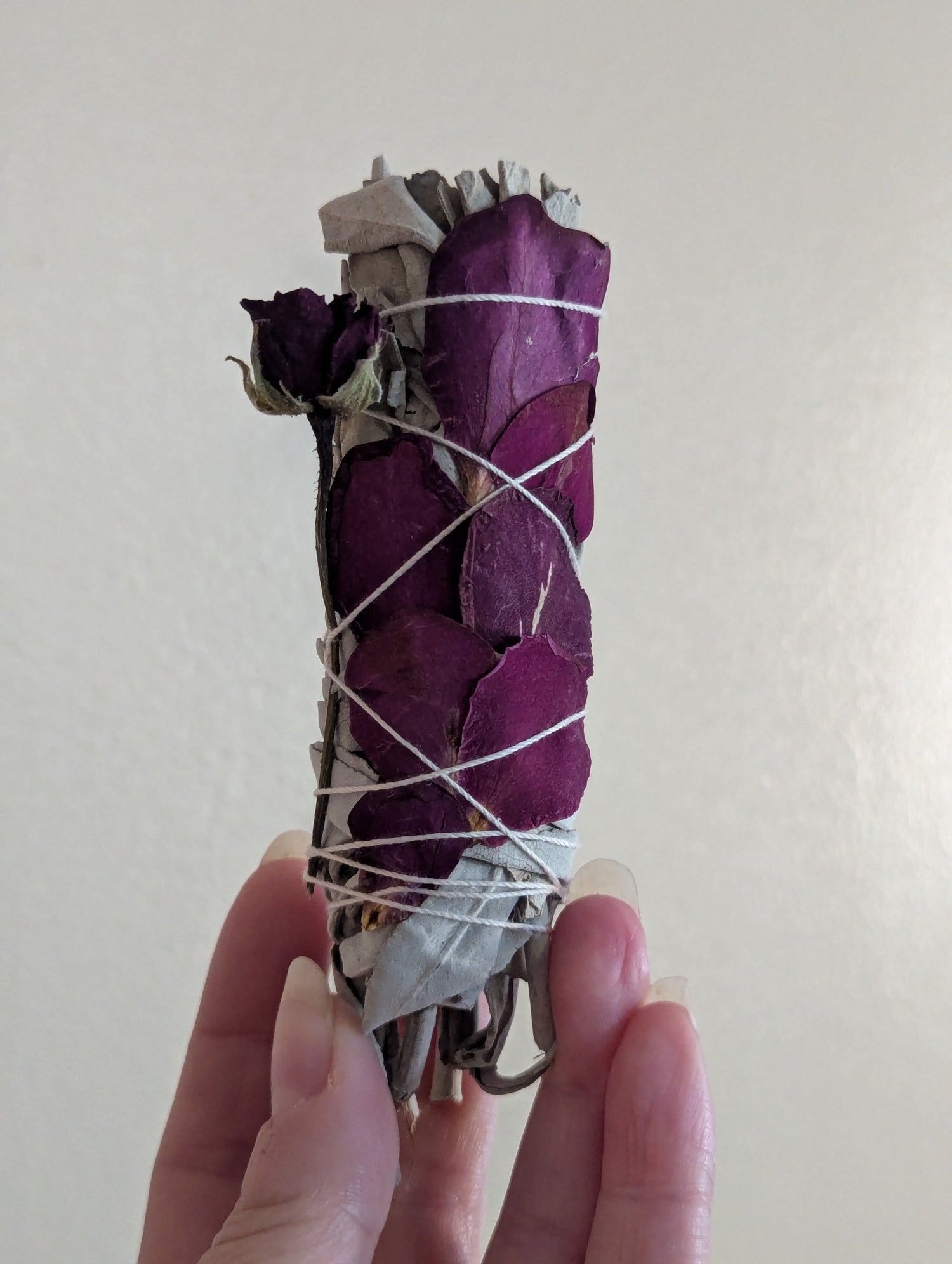 Sage and Rose Smudge Bundle | Energy Cleansing Ritual