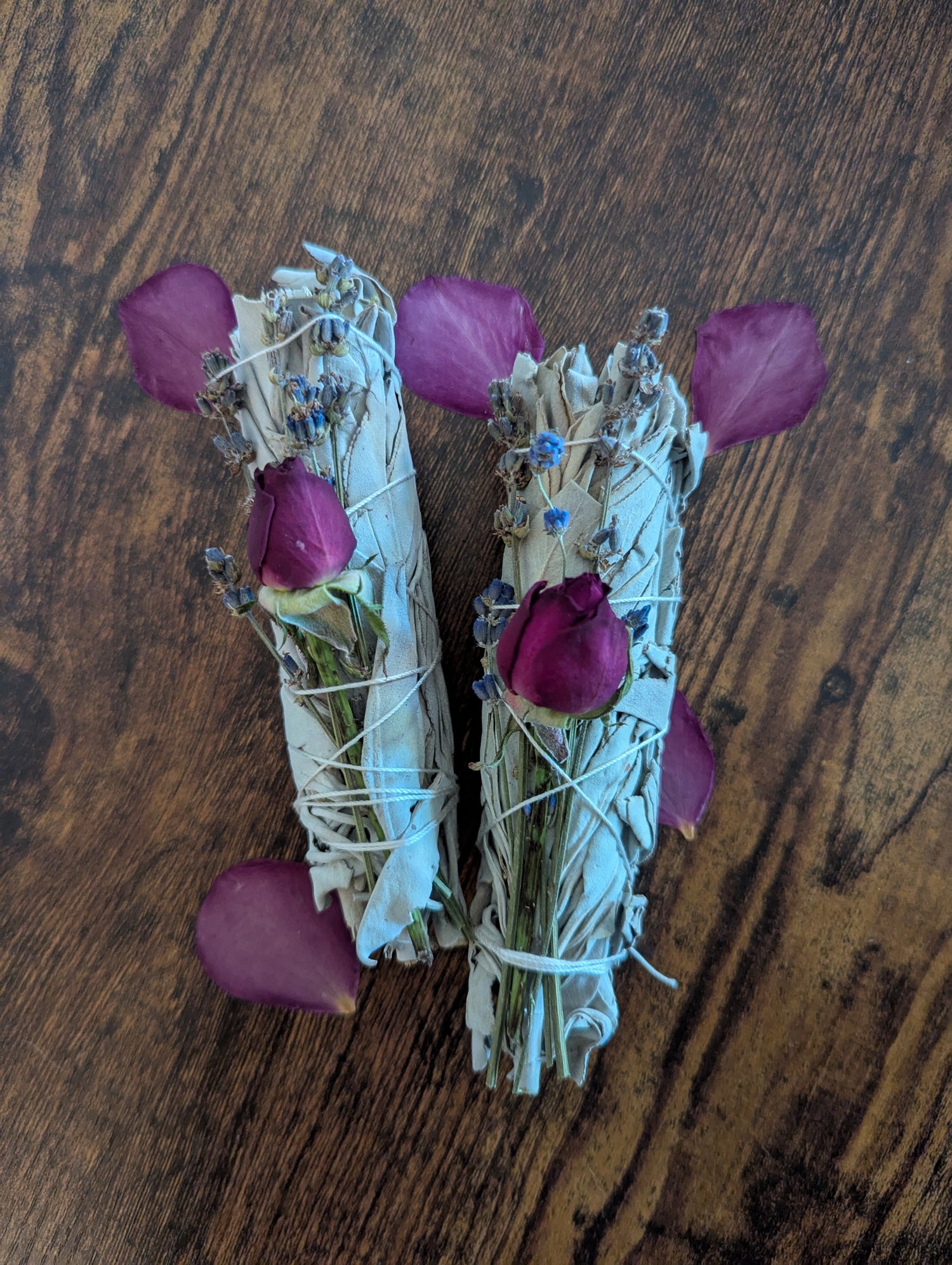 Sage Lavender Rose Smudge Bundle | Aura Cleansing Ritual