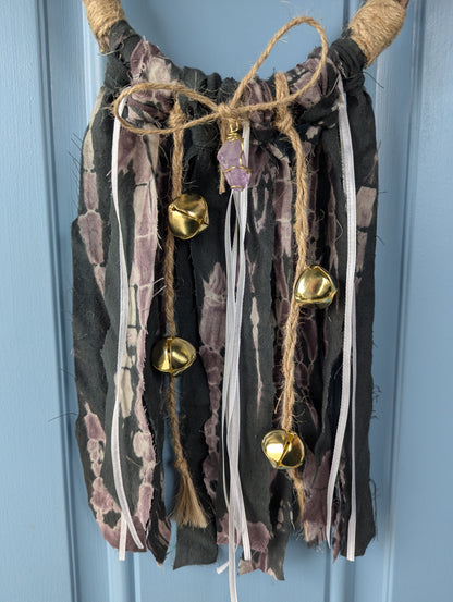 Maple Branch Hearth Keeper Witch Bells with Amethyst