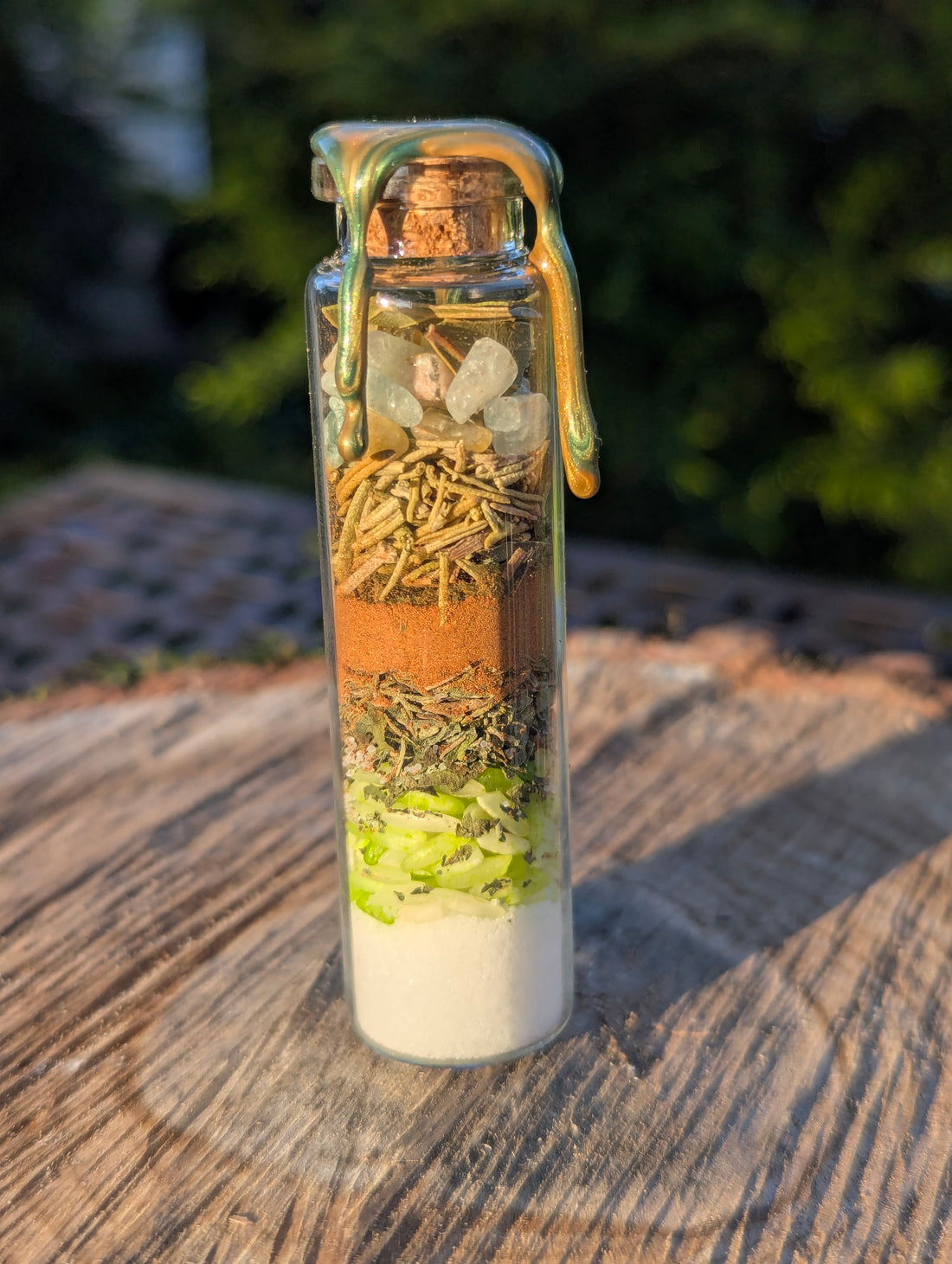Golden Harvest Spell Jar Prosperity Good Luck Growth