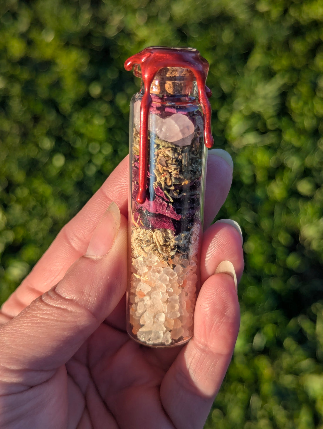 Crimson Ember Spell Jar Passion Love Attraction