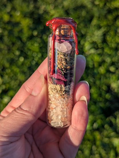 Crimson Ember Spell Jar Passion Love Attraction