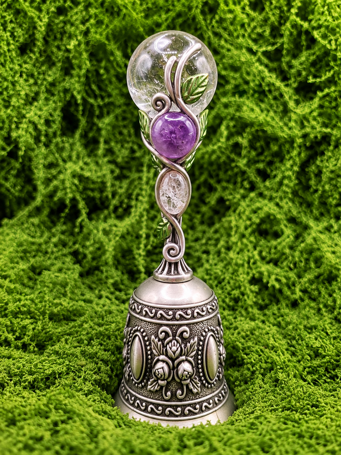 Clear Quartz Sphere Bell 