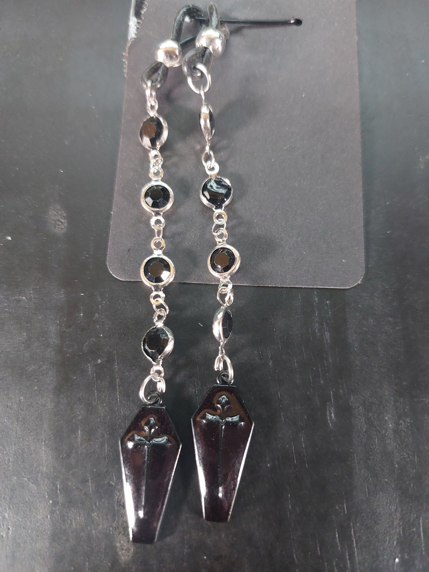 Eye Glass Charm Black Coffins